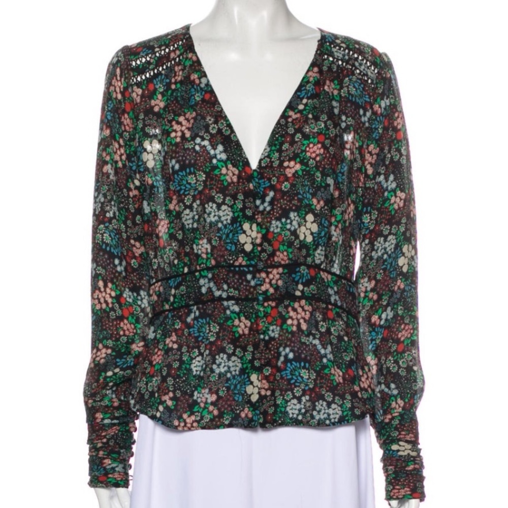 Veronica Beard Floral Blouse